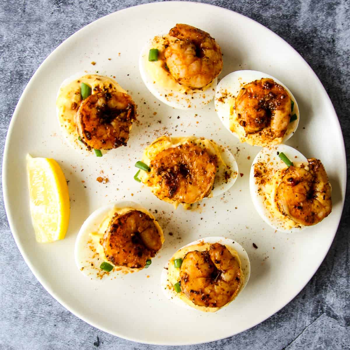 Cajun Shrimp Deviled Eggs