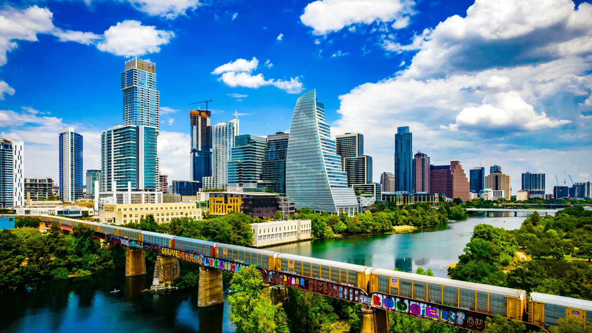 Modern Cityscape of Austin Texas USA
