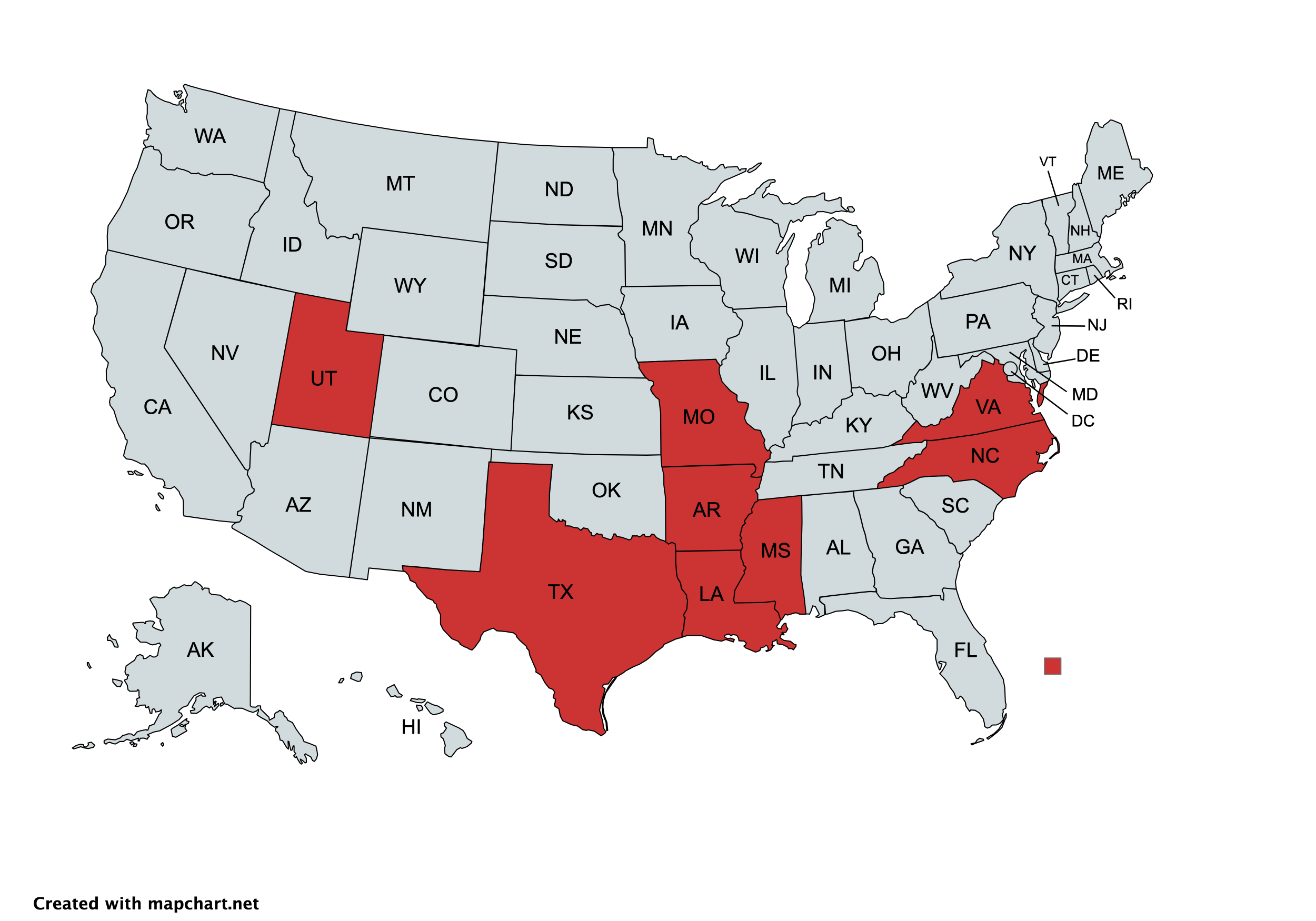 Map Shows States Where Pornhub Is Blocked