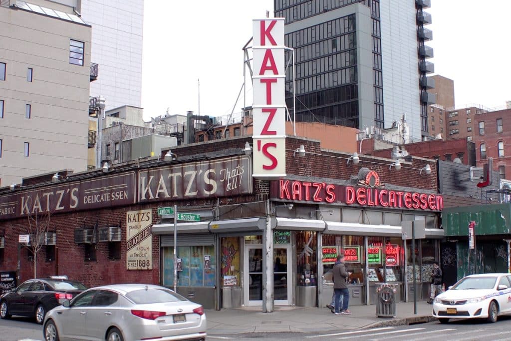 <p>Katz’s Delicatessen in New York City is famed for its scene in “When Harry Met Sally.” Fans of the film can dine at this iconic eatery, known for its delicious pastrami sandwiches, and even sit at the very table where the famous scene was filmed.</p><p><a href="https://www.msn.com/en-us/channel/source/Lifestyle%20Trends/sr-vid-k30gjmfp8vewpqsgk6hnsbtvqtibuqmkbbctirwtyqn96s3wgw7s?cvid=5411a489888142f88198ef5b72f756ad&ei=13">Follow us for more of these articles.</a></p>