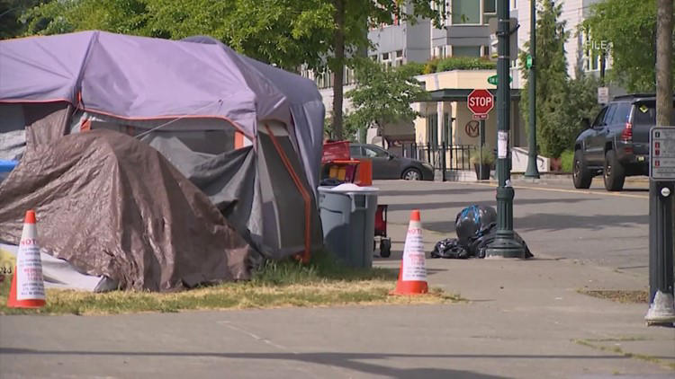 Burien sues King County, sheriff's office for not enforcing camping ban