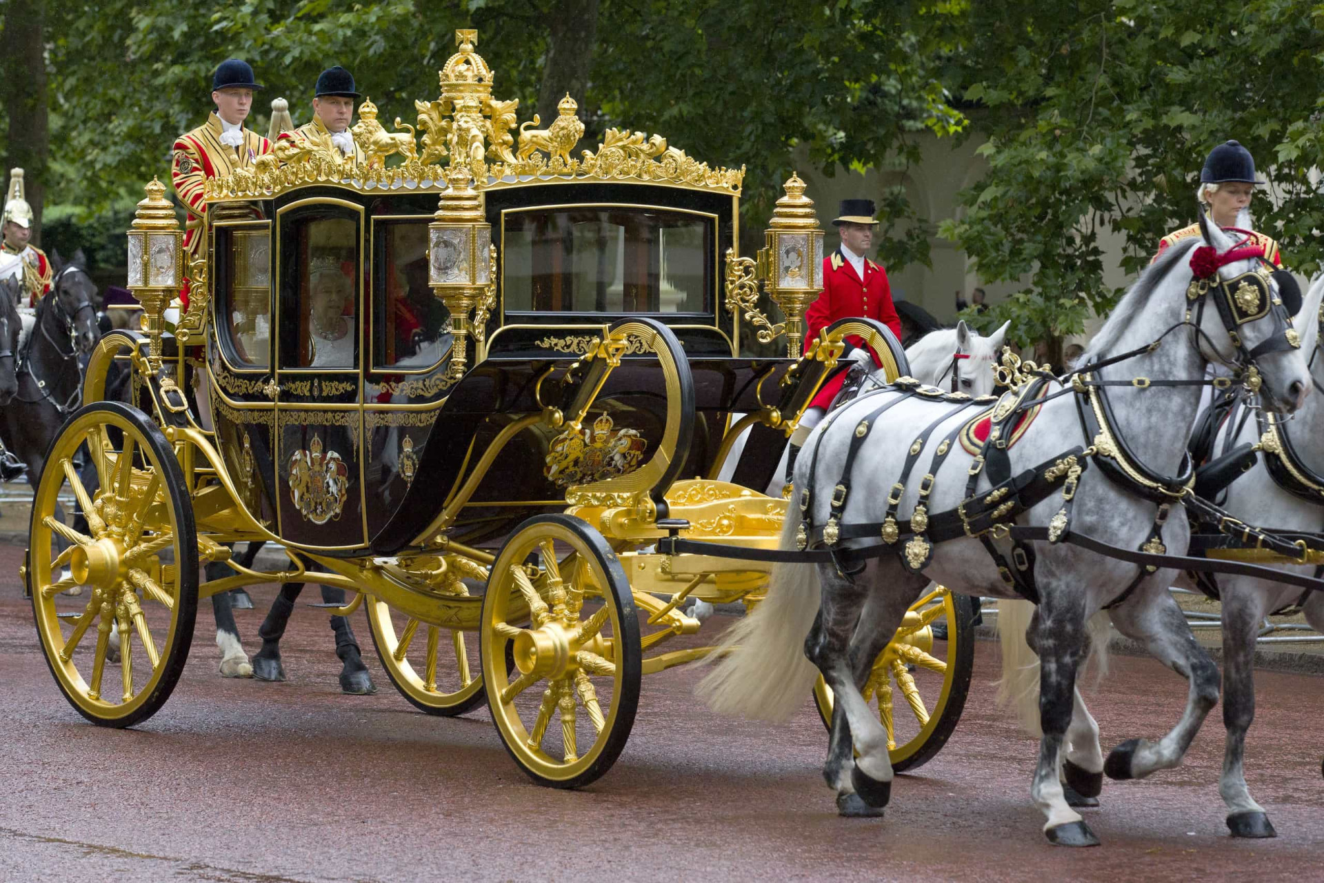 <p>Originally known as State Coach Britannia and made to commemorate Queen Elizabeth II's 80th birthday, the Diamond Jubilee State Coach was renamed after its production was delayed, its eventual inauguration coinciding with the Diamond Jubilee celebrations in 2012. It's since be used for the State Opening of Parliament and for state visits.</p><p>You may also like:<a href="https://www.starsinsider.com/n/345054?utm_source=msn.com&utm_medium=display&utm_campaign=referral_description&utm_content=516219v1en-us"> Celebrities who became mothers after 40</a></p>