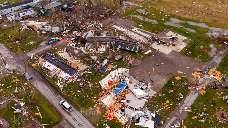 PHOTOS: Logan County tornado destruction as seen from the air