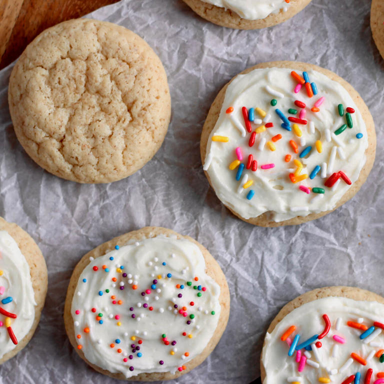 Soft Sourdough Sugar Cookies (with Buttercream Frosting)