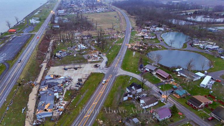 PHOTOS: Logan County tornado destruction as seen from the air