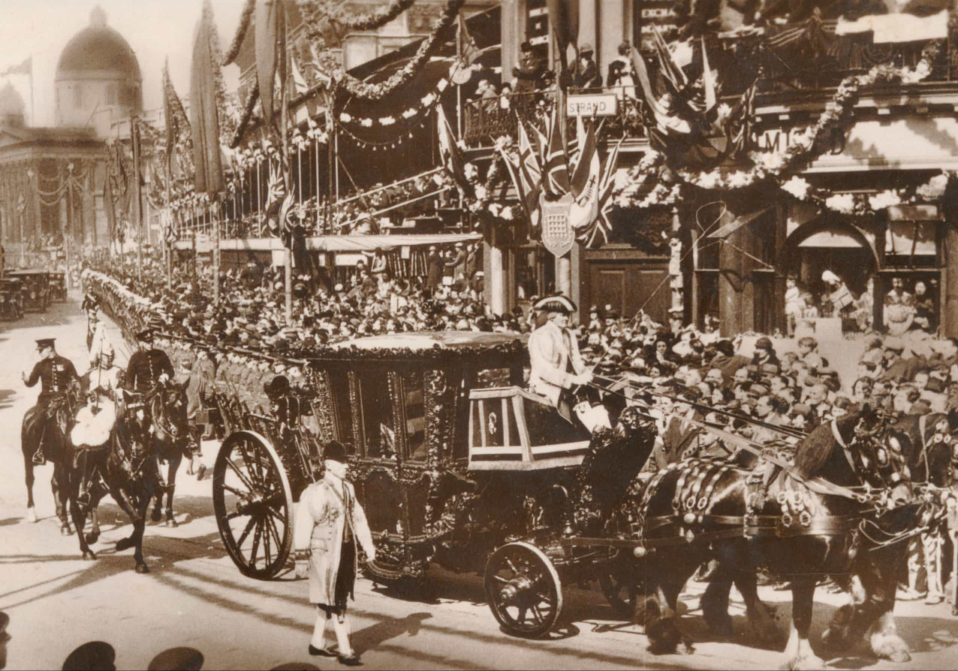 <p>The Speaker's Coach is the oldest of the three great State Coaches of the United Kingdom (the others being the Gold State Coach and the Lord Mayor's Coach). The coach was originally designed for King William III in 1698 and is still in use today. The coach is pictured in 1935 during the Silver Jubilee Procession of King George V and Queen Mary.</p><p><a href="https://www.msn.com/en-us/community/channel/vid-7xx8mnucu55yw63we9va2gwr7uihbxwc68fxqp25x6tg4ftibpra?cvid=94631541bc0f4f89bfd59158d696ad7e">Follow us and access great exclusive content every day</a></p>