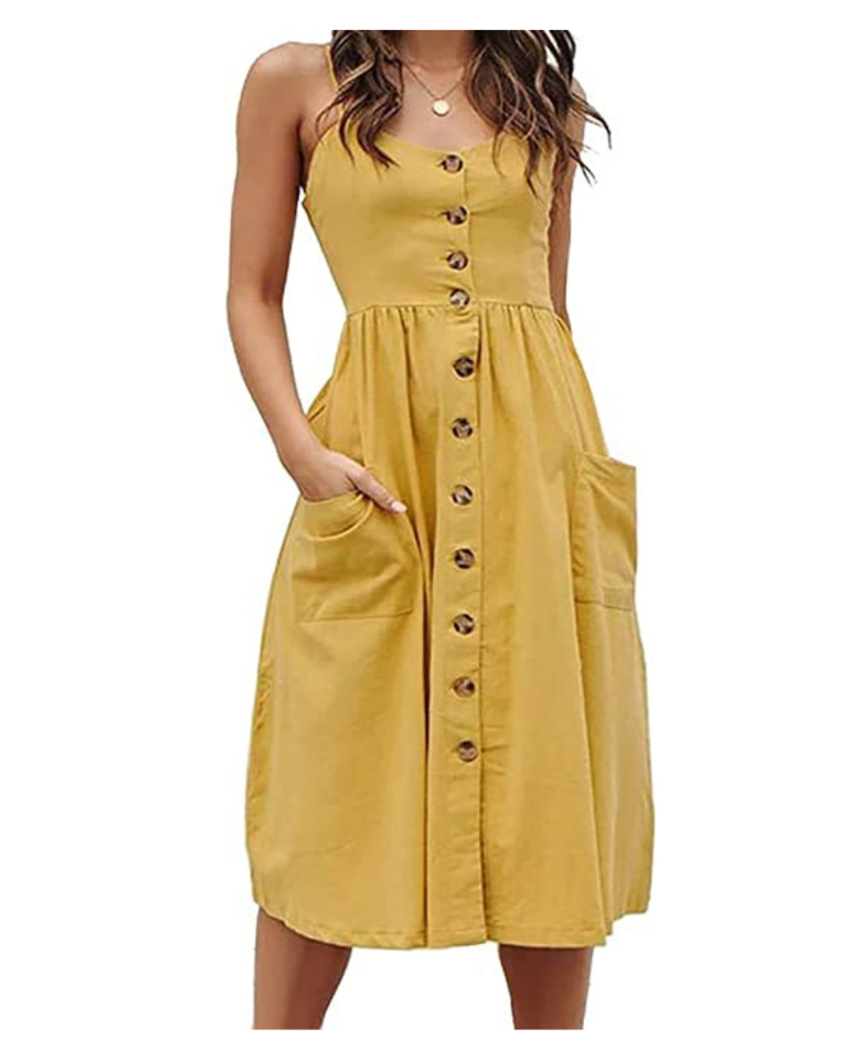 Spring Dresses from Amazon in Beautiful Yellow Hues