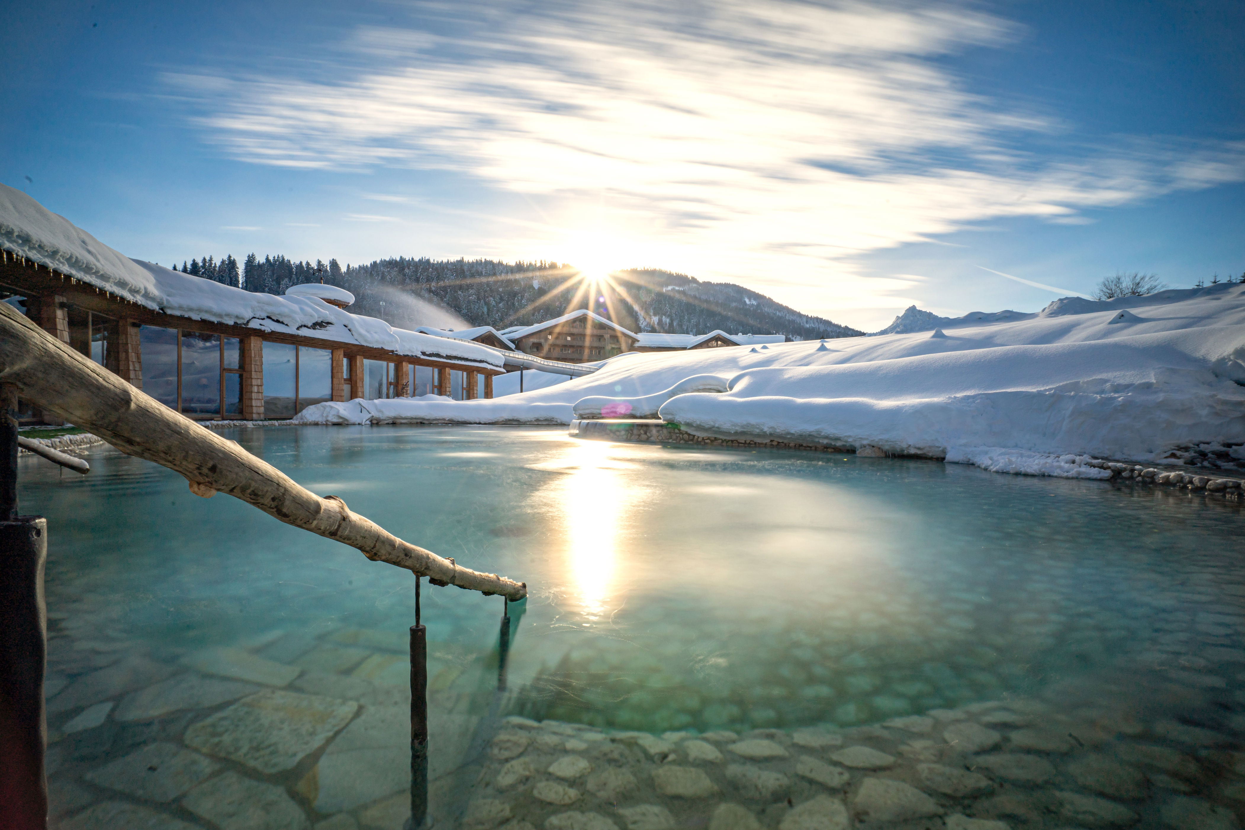 <p>True to the “green” mission implied by its name, <a href="https://www.stanglwirt.com/en/">Stanglwirt</a>’s 130,000-square-foot spa is powered by a heat pump that harnesses the energy of the local mountain water. Five saunas, three steam baths, and a colossal saltwater pool with views of the Wilder Kaiser mountain range are available for guests seeking some restorative hydrotherapy, while 14 tennis courts, a riding school complete with Lipizzaner horses, and prime nearby skiing property might appeal to those seeking a more active wellness experience. Nutritional wellness is also emphasized at the resort via fresh culinary offerings from its 160-acre organic farm.</p> <div class="callout"><p><a href="https://booking.stanglwirt.com/?activeBookingEngine=KBE&propertyCode=S002908&skd-checkin=2024-02-27&skd-checkout=2024-02-28&skd-property-code=S002908" title="Book now at Stanglwirt.com">Book now at Stanglwirt.com</a></p> </div><p>Sign up for our newsletter to get the latest in design, decorating, celebrity style, shopping, and more.</p><a href="https://www.architecturaldigest.com/newsletter/subscribe?sourceCode=msnsend">Sign Up Now</a>