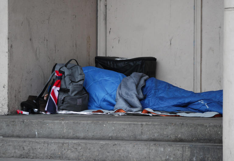 A single rough sleeper in Derbyshire Dales – as numbers across England soar