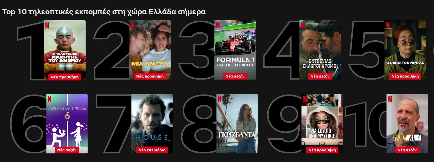 netflix top 10 (1/3): οι ταινίες και οι σειρές που βλέπουν οι έλληνες αυτή την στιγμή