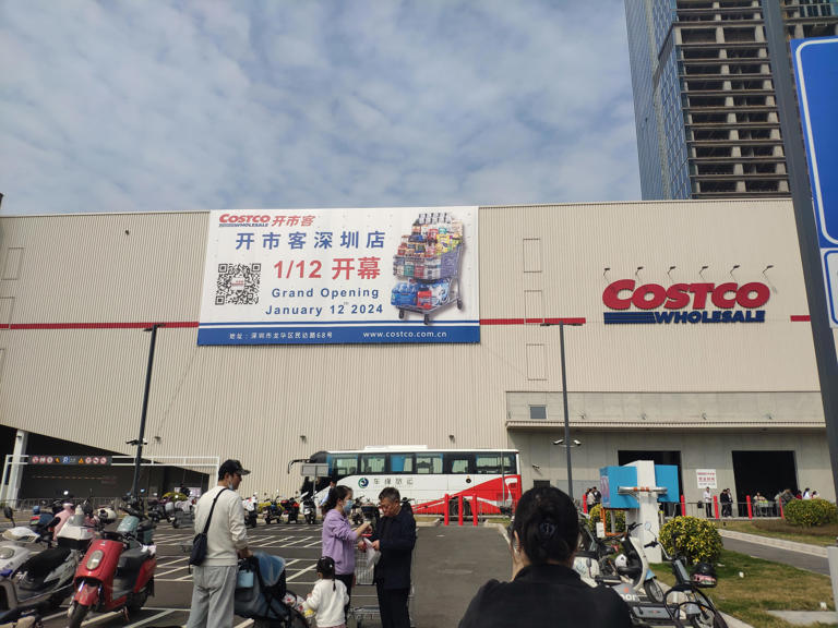 The Costco opened in January 2024 in Shenzhen, China. VCG/Getty Images