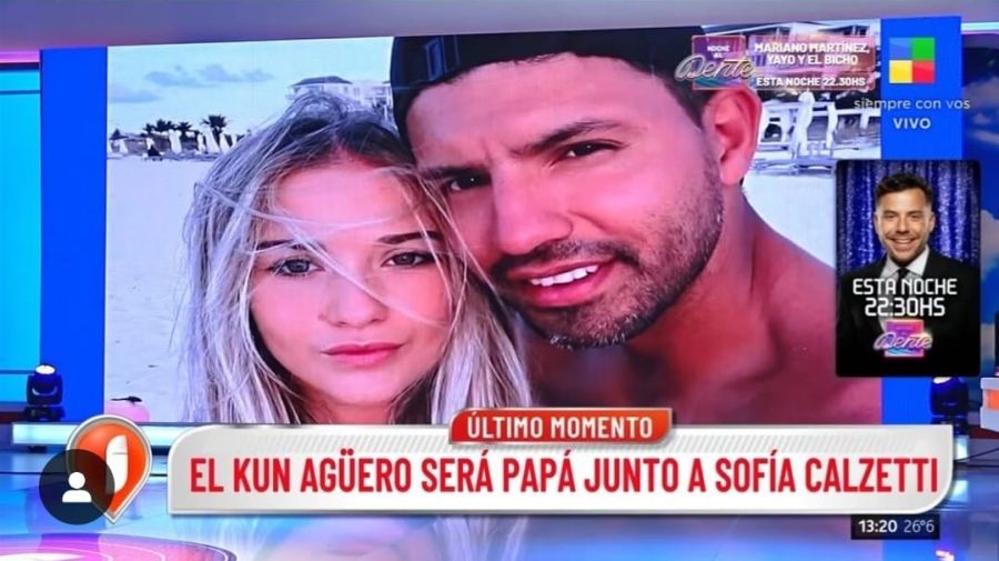 confirmaron que el kun agüero y sofía calzetti esperan su primer hijo