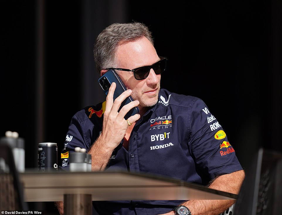 Christian Horner cuts lonely figure in Bahrain after 'texts leak'