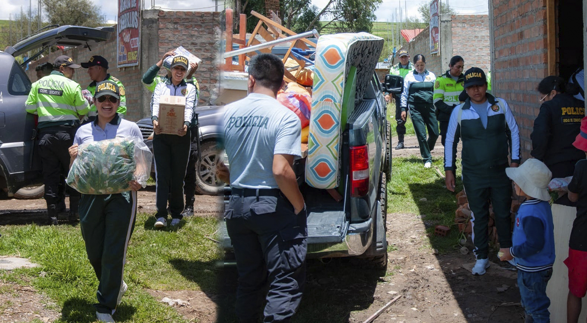 palpa en huancayo: policías realizaron colecta para llevar obsequios a hermanitos en orfandad