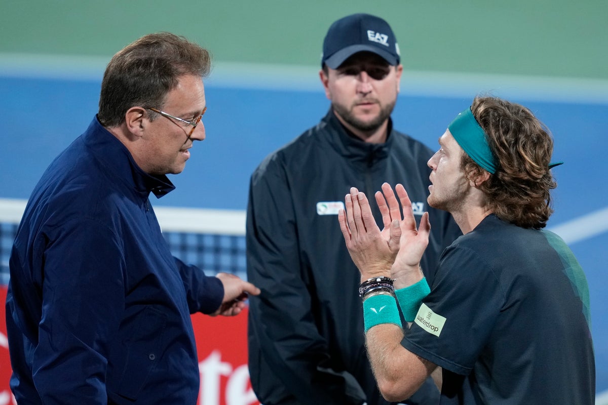 Rublev Pierde Los Estribos Y Es Descalificado En La Semifinal De Dubai ...