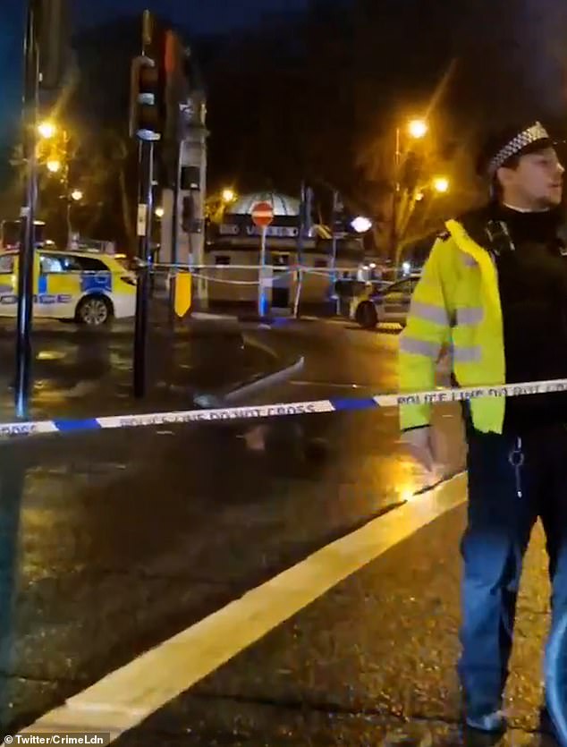 manhunt for moped rider who opened fire on pub with a shotgun while being chased by police: two suspects flee clapham common on foot after gunning down two women and 'running over' a third