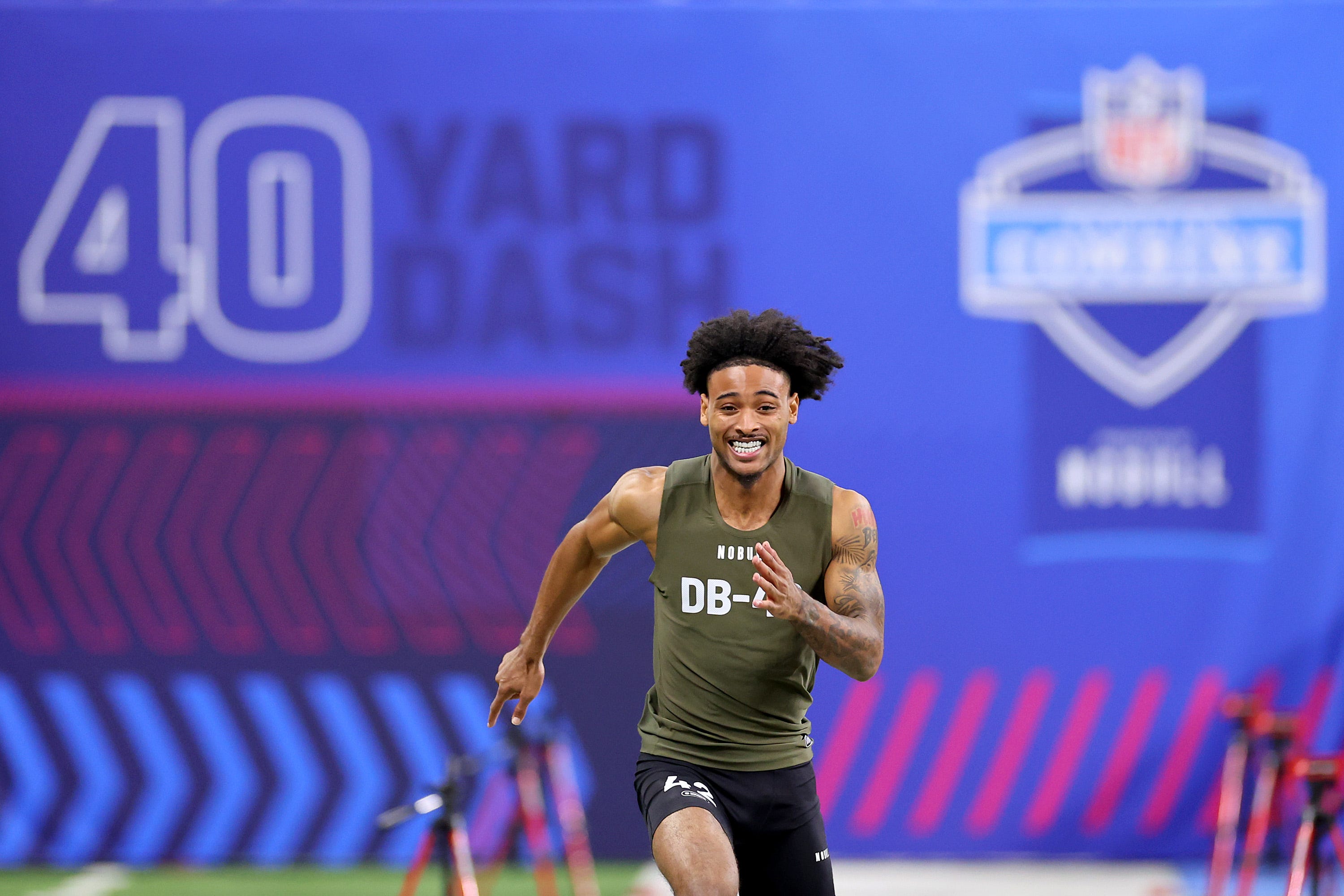 nate wiggins injured himself while running a 4.28 at the nfl combine and believes he could've run faster
