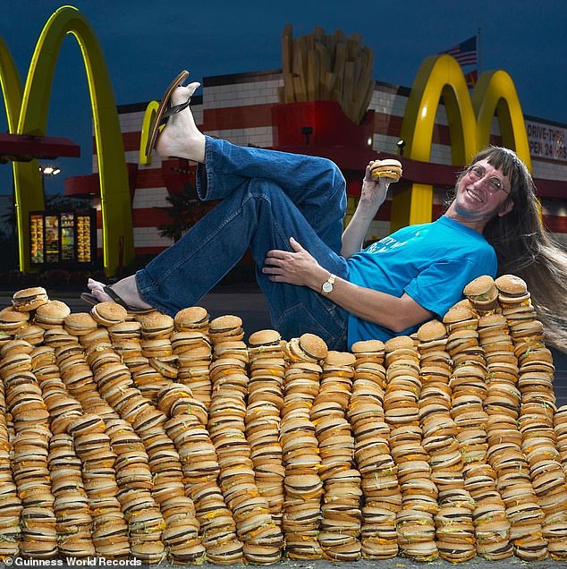 retired prison guard retains guinness world record for most big macs eaten in a lifetime after chomping down on 728 patties in a year - bringing his grand total to 34,000