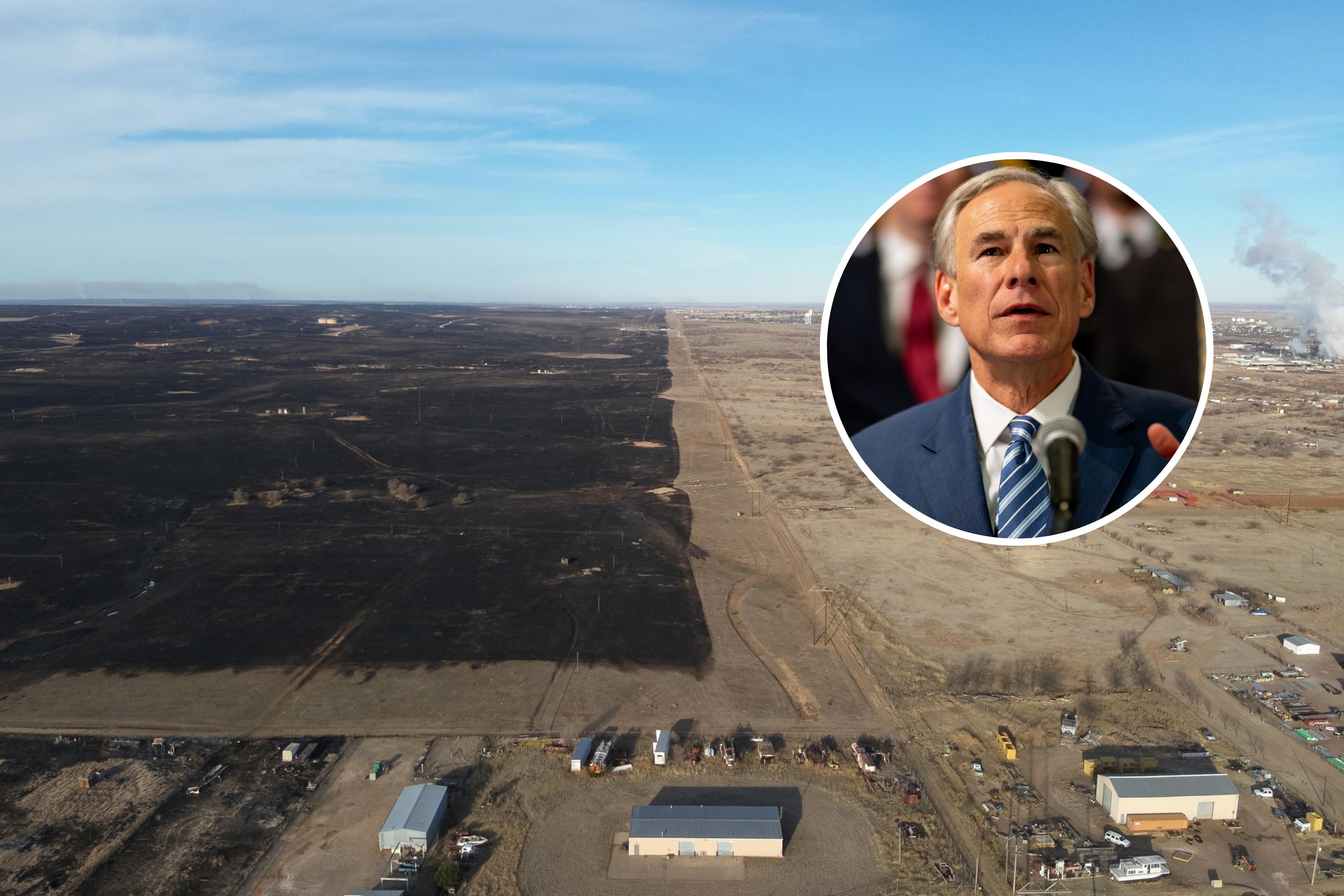 greg abbott suspends laws as texas grapples with devastating wildfires