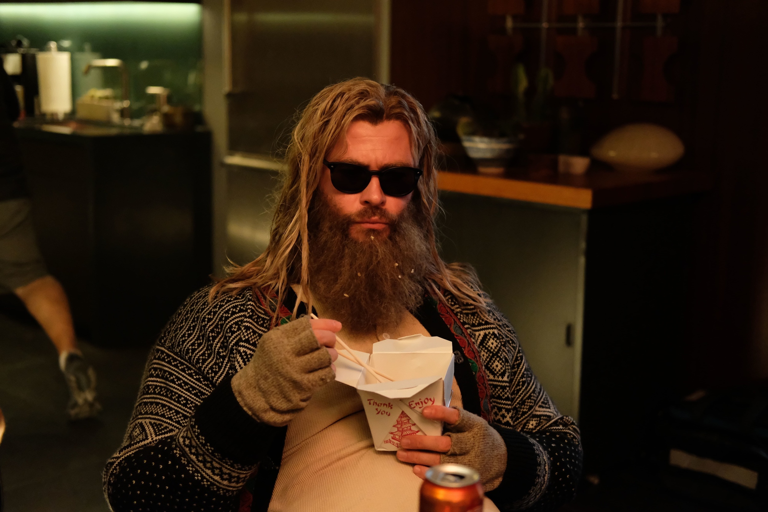 <p>Thor goes through some things after futilely killing Thanos, including, shall we say, not staying in peak physical condition. This was partially Hemsworth’s idea, but the directors made sure it wasn’t just a sight gag but also an indication of Thor’s mental and emotional state. The actor called this version of his character “Lebowski Thor,” which required him to spend three hours in hair and makeup. Thor was going to return to his old self in the middle of the film, but Hemsworth argued not to have him get chiseled again and won that debate.</p><p><a href='https://www.msn.com/en-us/community/channel/vid-cj9pqbr0vn9in2b6ddcd8sfgpfq6x6utp44fssrv6mc2gtybw0us'>Follow us on MSN to see more of our exclusive entertainment content.</a></p>