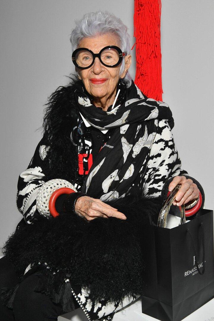 trauer um iris apfel: mode-ikone im alter von 102 jahren gestorben