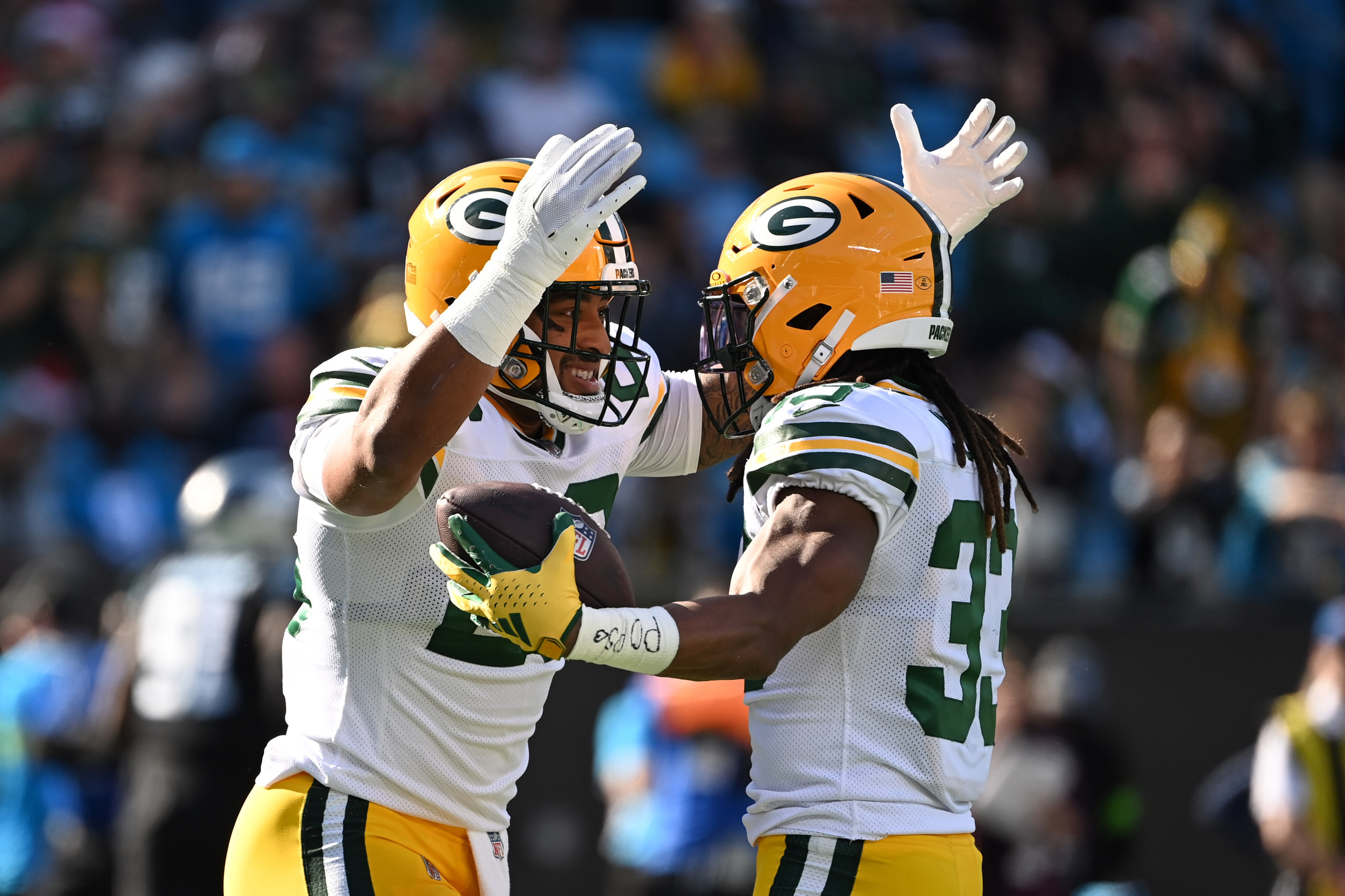 packers' plans for their two top rbs becoming clearer