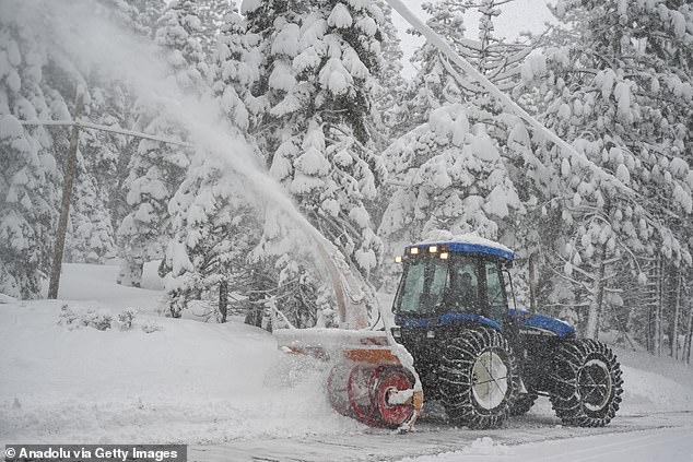 california and nevada are battered monster 'life-threatening' blizzard with 145mph winds and tornado warnings - forcing ski resorts to shut amid avalanche fears