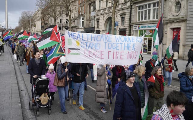 dublin rally hears call for strong leader and action against hatred and violence