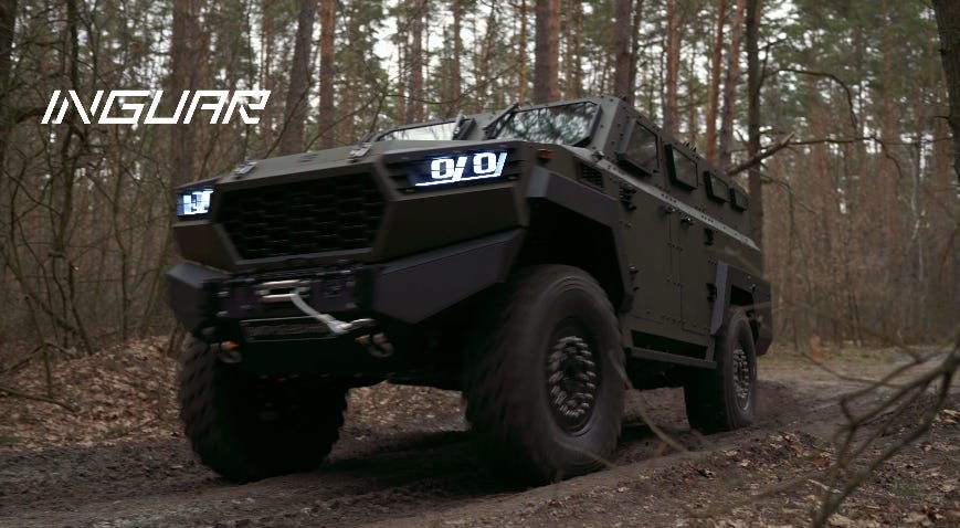 take a look at ukraine's new mine-resistant armored vehicle, the inguar-3