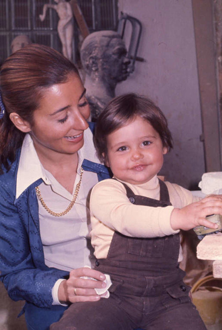 Carmen, con su hijo Luis Alfonso. 