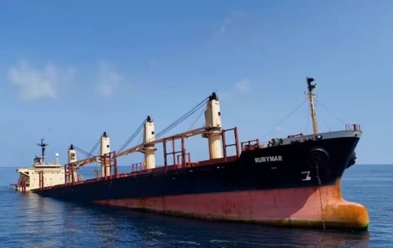 first time ship attacked by houthis sinks in red sea