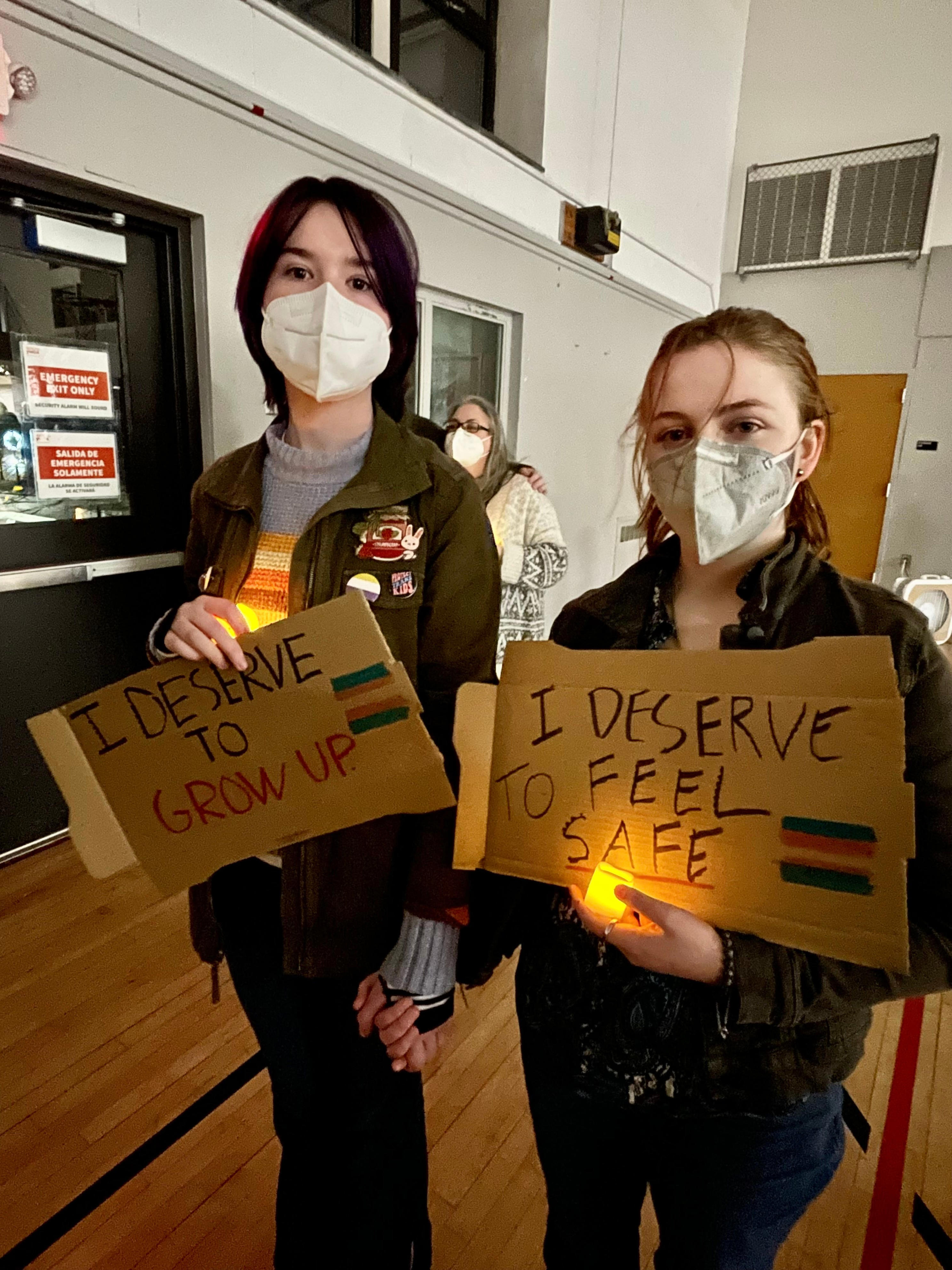 Local Nonbinary, Trans Youth Hold Vigil For Okla. Teen Nex Benedict In ...