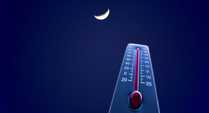 <p>Temperatures on the Moon can swing dramatically, ranging from about -173°C (-280°F) during the lunar night to 127°C (260°F) in the lunar day. These extreme temperature fluctuations are due to the Moon’s lack of atmosphere, which on Earth serves to moderate temperature extremes. The stark difference in temperature between day and night poses a significant challenge for the technology and materials required for lunar exploration and potential colonization. Understanding and adapting to these temperature variations is crucial for the design of spacecraft, rovers, and habitats intended for lunar missions.</p>