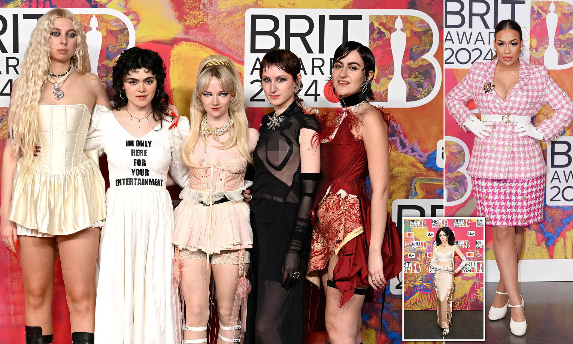 BRIT Awards 2024 worst dressed gingham overload, excessive cone bras