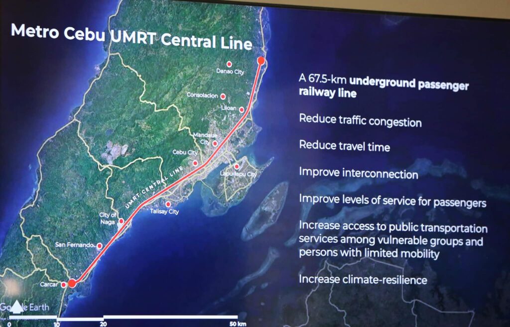 dotr proposes 67.5-km metro cebu subway from carcar to danao