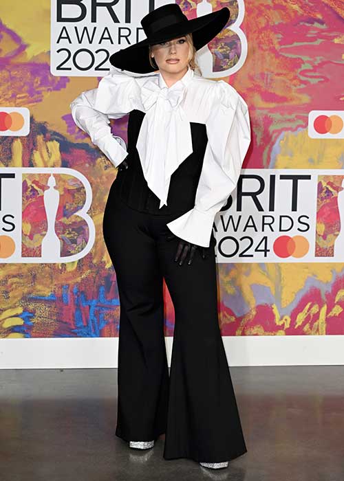 black and white dominates the style at the 2024 brit awards