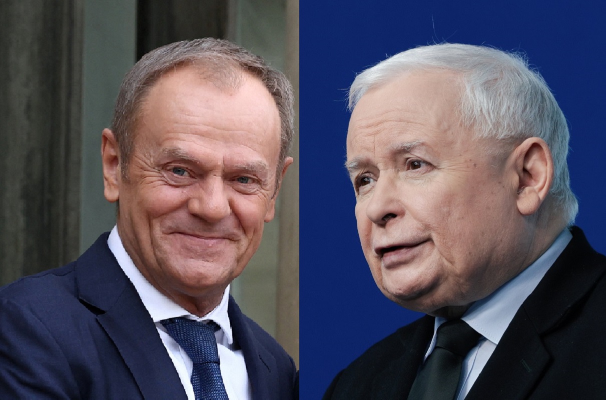 kaczyński zdecydowanie o swojej emeryturze. tusk ma tylko dwa słowa