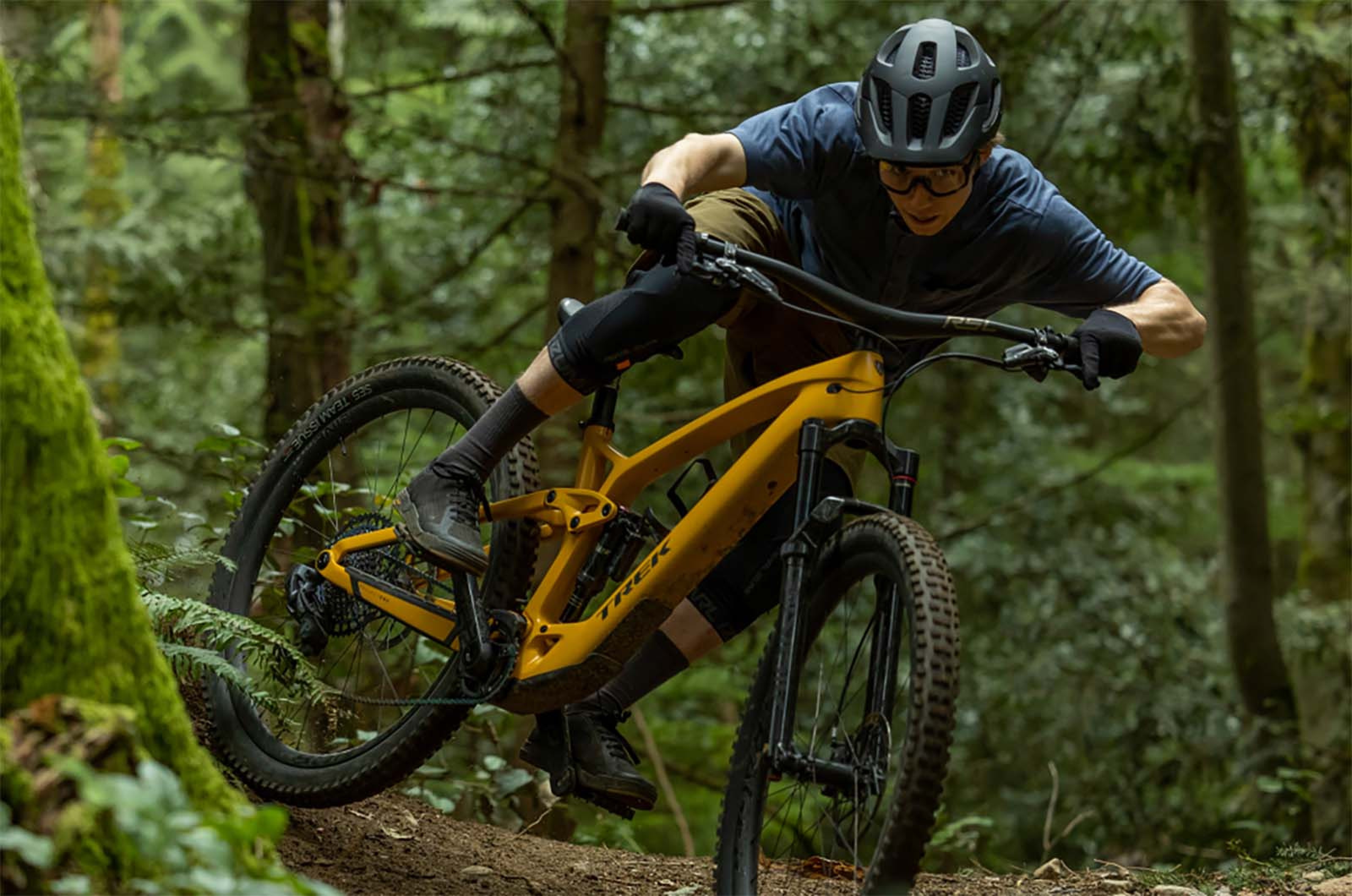 <p>Not all eMTBs are designed to make you numb to the trail. The motor tech is so good nowadays that the torque can feel too much and you end up being a bit disconnected while you power over the lumps and bumps. Trek’s Fuel EXe uses TQ’s HPR-50 50Nm mid-drive motor with a 360Wh battery and provides one of the most realistic rides currently available in eMTBs.</p>  <p>It’s also super quiet, so even when you’re putting it under load, it’s barely noticeable. If you’re also after something that looks unsuspecting as an e-bike, the Fuel EXe ‘hides in plain sight’, with a “39% smaller downtube than a traditional e-MTB”.</p>
