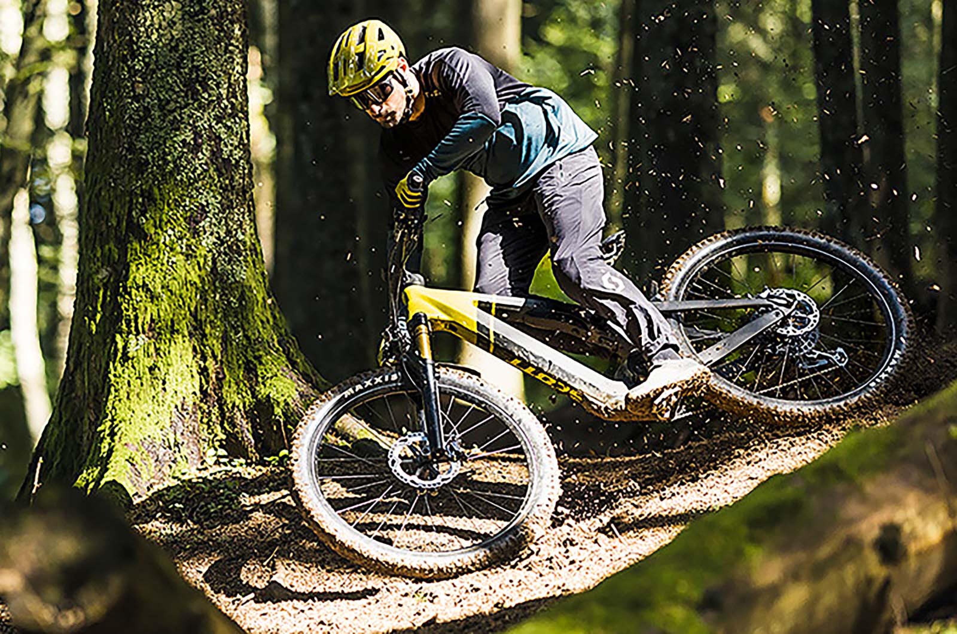 <p>The Scott Patron E-Ride 900 Tuned is one of the best looking eMTBs on the market. It’s designed for all-day trail riding, with a carefully tuned balance between controlled and fast descending and agile handling for climbing.</p>  <p>It’s powered by Bosch’s Gen4 Performance CX mid-drive motor and a 750Wh PowerTube for plenty of range. You also get a 12-speed SRAM X01 Eagle drivetrain and 160mm FOX 38 Float Factory Air forks up front to add to the high-quality componentry.</p>