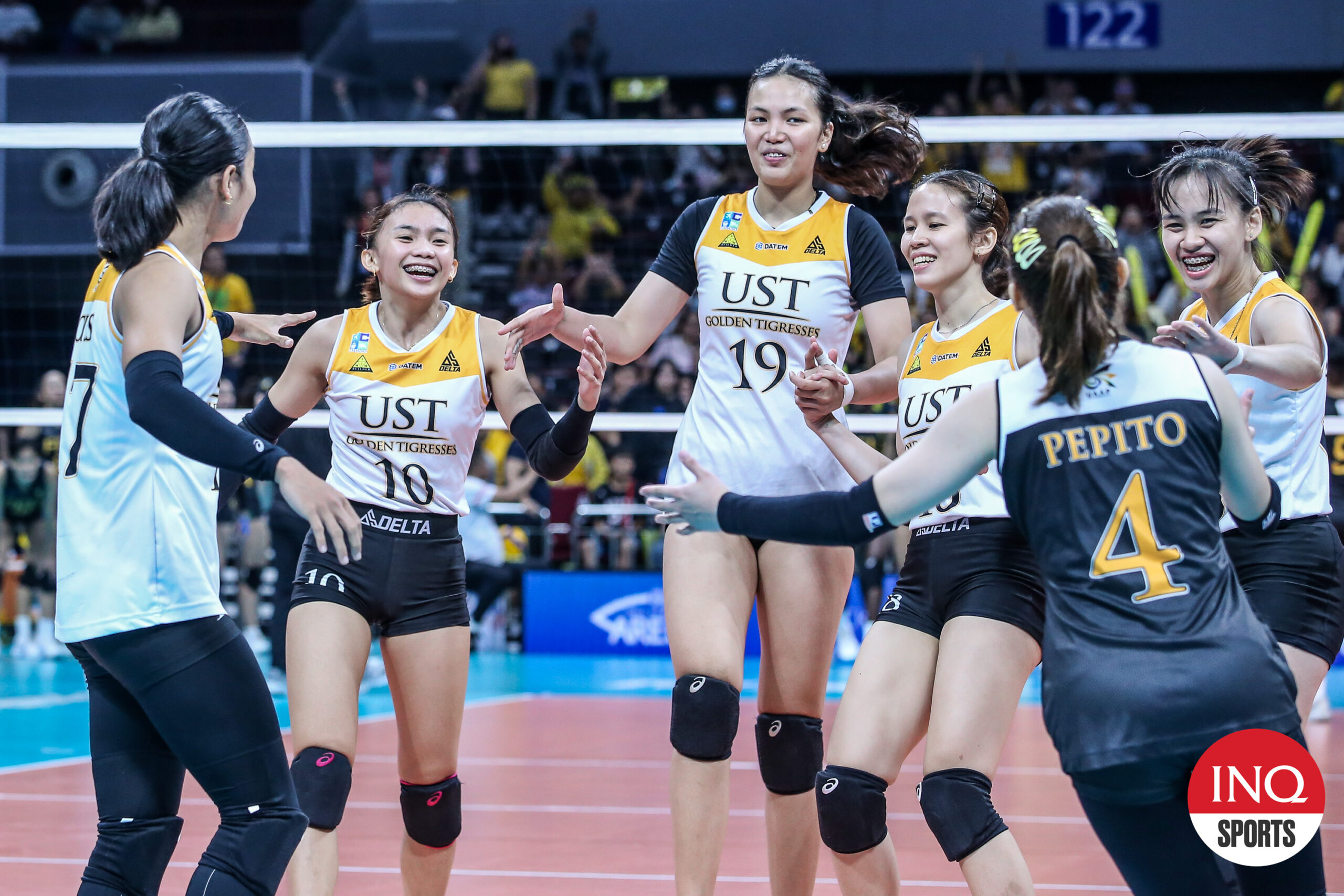 uaap volleyball: xyza gula rescues ust tigresses from near defeat