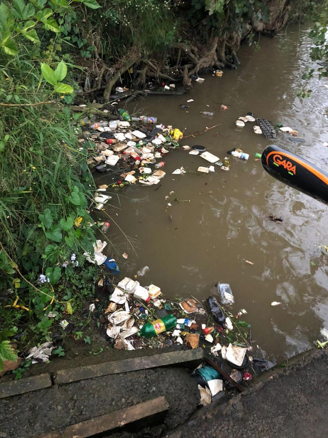 River filth drives Durban woman to the ocean