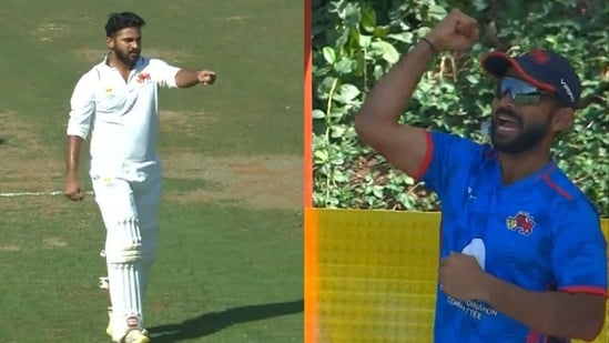 shardul thakur bursts into finger-pointing celebration after smashing 89-ball ranji trophy century, rahane in overdrive