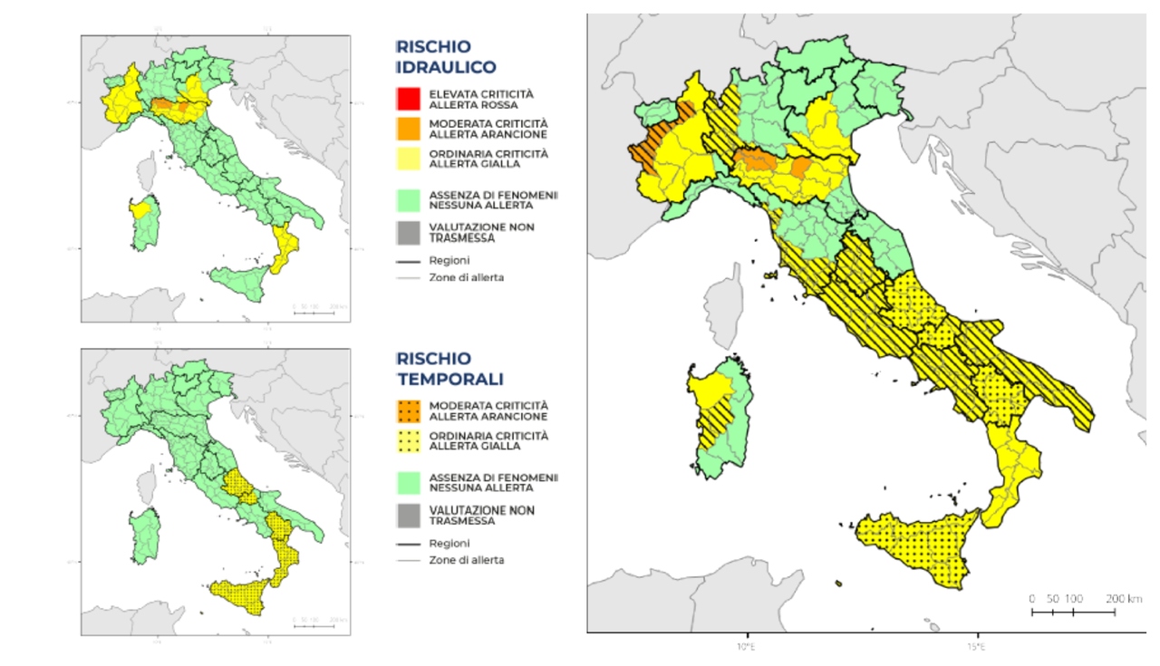 allerta meteo in tutta italia, settimana di piogge e temporali. ecco le zone più colpite
