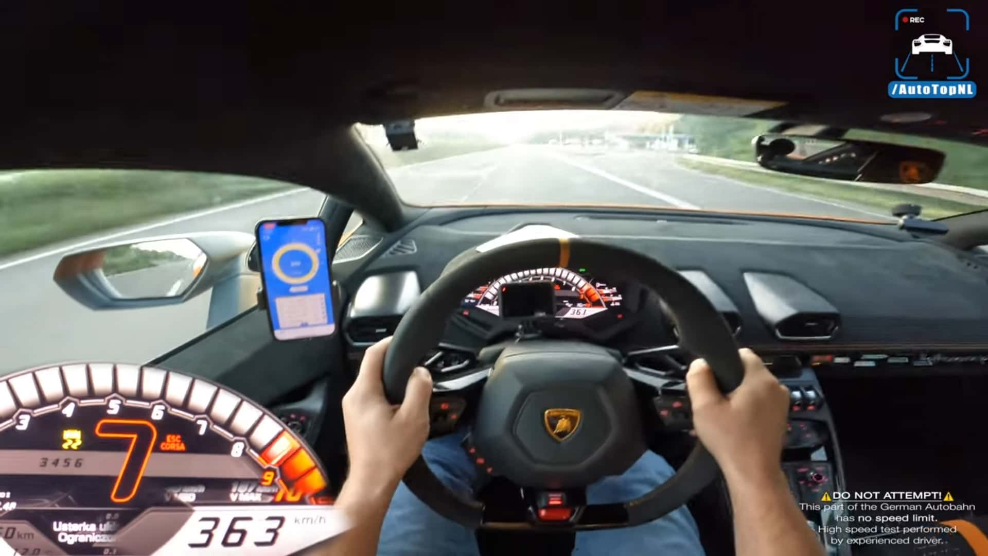 this 1,250-hp lamborghini makes 225 mph look easy on the autobahn