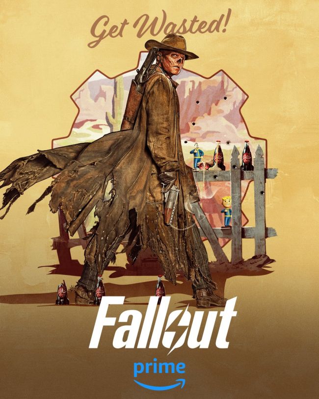 amazon, fallout-serien viser tre kule plakater