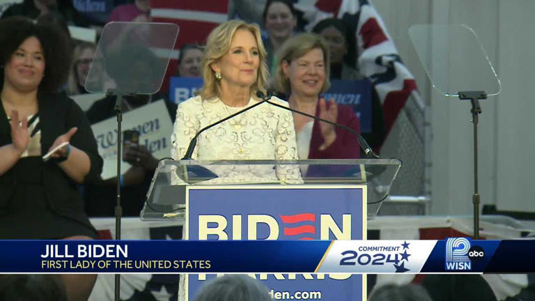 "Wisconsin, you put us in the White House": First Lady Jill Biden appeals to women voters in Waukesha