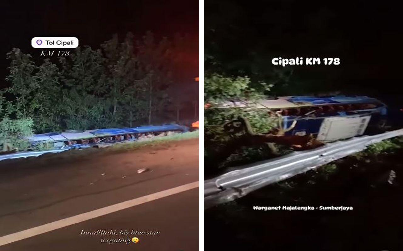 Bus Blue Star Kecelakaan Di Tol Cipali, Operator Ungkap Kronologinya