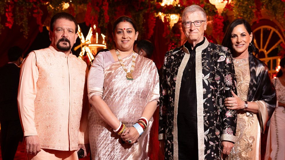 rihanna, gates and zuckerberg at india wedding gala