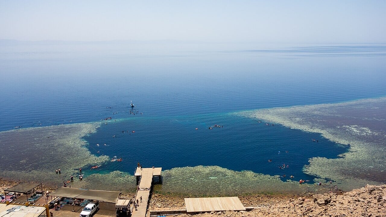 <p>One of the Red Sea’s best diving spots, the Blue Hole attracts loads of tourists annually. The colorful reef, along with the rich wildlife, makes this an experience people never forget. </p>