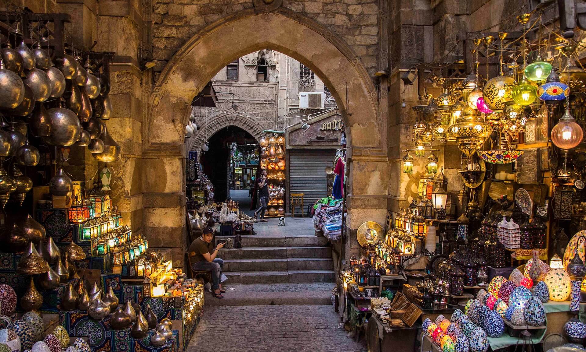 <p>Cairo’s central bazaar has long been a place of economic and cultural significance. Established in the 14th century, it’s ideal for buying authentic jewelry, souvenirs, or clothes from local merchants and salesmen. You must include it in your tour of <a href="https://wealthofgeeks.com/things-to-do-in-cairo-egypt/">Cairo</a>, as the Al Hussein mosque and Al-Azhar University are nearby.</p>